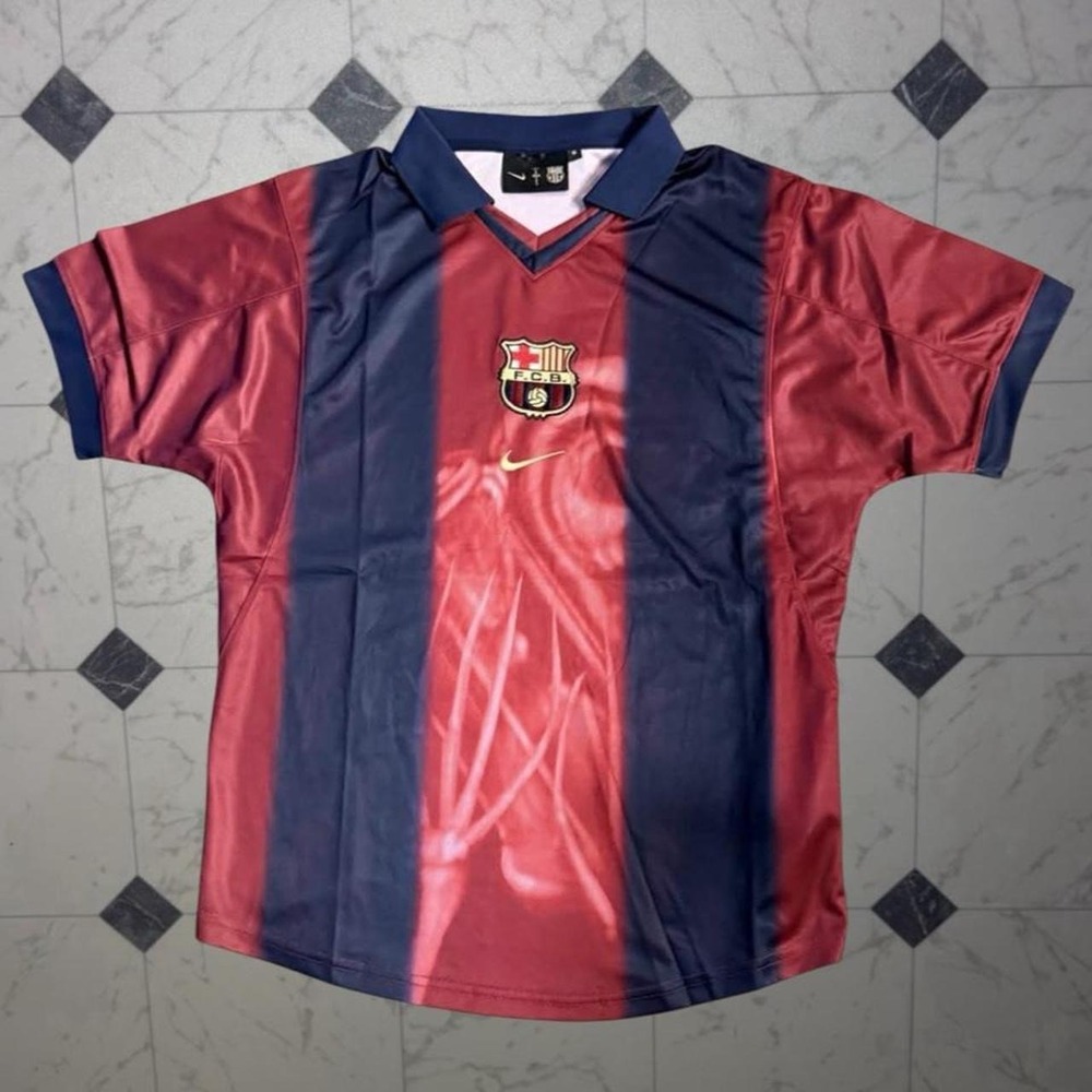 Nike Barcelona Retro Jersey 2000/01 Garnet Navy Size S
